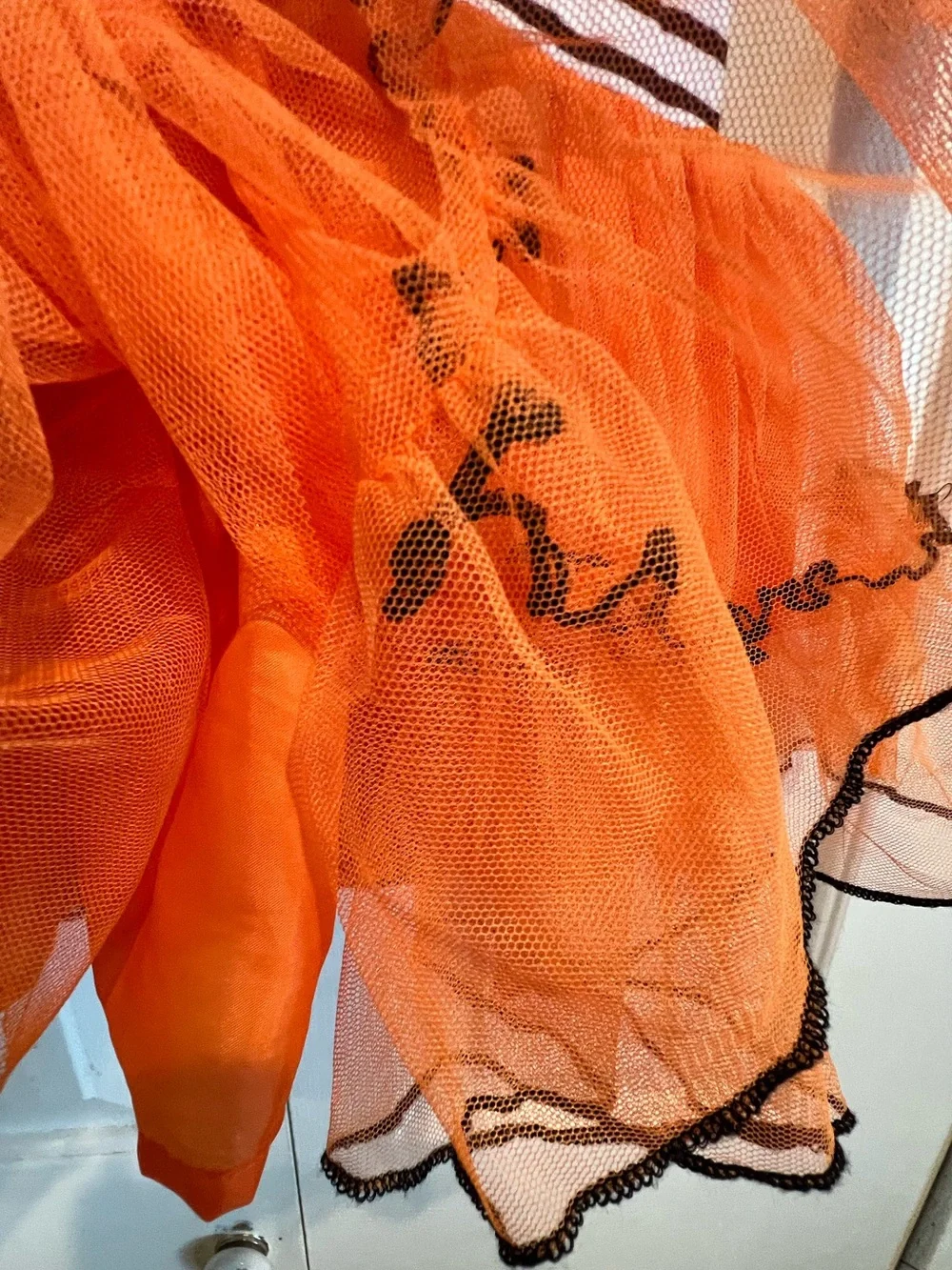 Hello Pumpkin 🎃Tutu Dress - Kids Costume, Halloween, Orange, Black & White